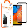 Full Coverage Tempered Glass Screen Protector for LG Q Stylus - Black